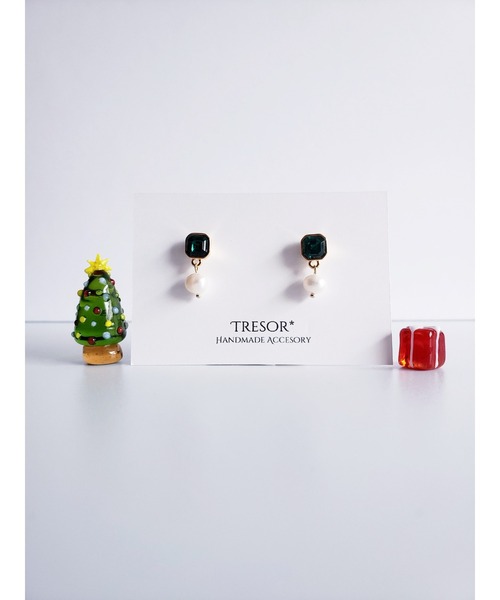 tone(トーン)の「【Tresor】クリスタル 淡水パール 一粒ピアス/ステンレス(MA)(ピアス(両耳用)・レディース・その他/その他4/その他2/その他3/その他5/その他7/その他6・FREE)」の3枚目の写真
