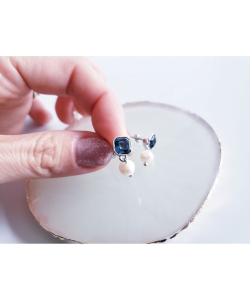 tone(トーン)の「【Tresor】クリスタル 淡水パール 一粒ピアス/ステンレス(MA)(ピアス(両耳用)・レディース・その他/その他4/その他2/その他3/その他5/その他7/その他6・FREE)」の15枚目の写真