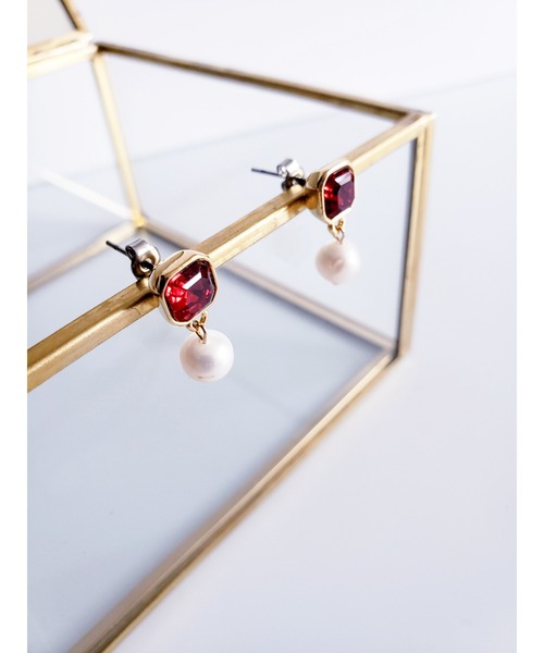 tone(トーン)の「【Tresor】クリスタル 淡水パール 一粒ピアス/ステンレス(MA)(ピアス(両耳用)・レディース・その他/その他4/その他2/その他3/その他5/その他7/その他6・FREE)」の12枚目の写真