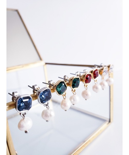 tone(トーン)の「【Tresor】クリスタル 淡水パール 一粒ピアス/ステンレス(MA)(ピアス(両耳用)・レディース・その他/その他4/その他2/その他3/その他5/その他7/その他6・FREE)」の18枚目の写真