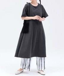 オーガニックコットンカットソーワンピース OG GD COTTON BLOOM DRESS