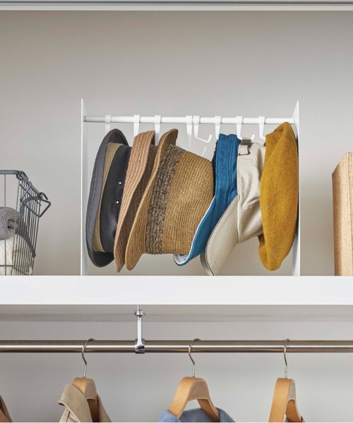 tower（タワー）の「tower（タワー）帽子収納スタンド（収納グッズ・レディース・ホワイト/ブラック・ONE SIZE）」の8枚目の写真