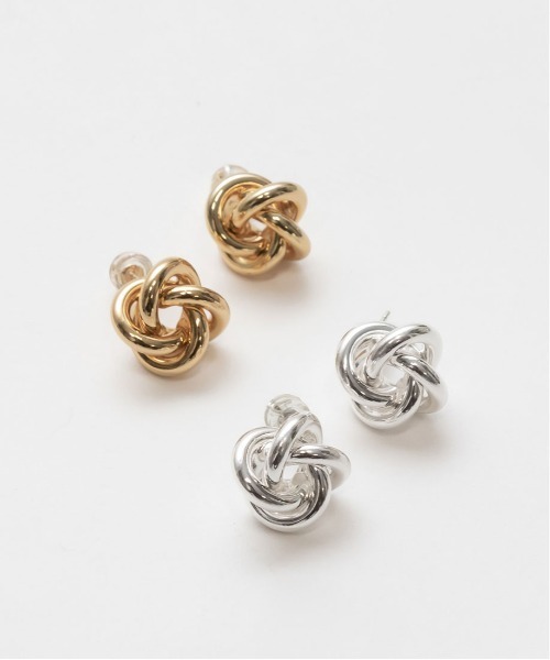 RANDA(ランダ)の「ノットデザインピアス(ピアス(両耳用)・レディース・シルバー/ゴールド・FREE)」の8枚目の写真