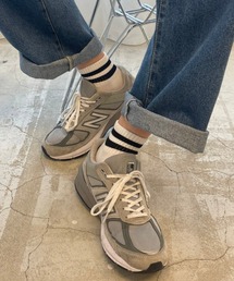 WEGO/ラインパイルソックス