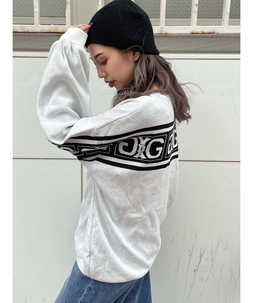 GYDA（ジェイダ）の「【WEB限定】Symmetry GYDA Patchビーニー（ニットキャップ/ビーニー・レディース・ブラック/オフホワイト・FREE）」の7枚目の写真