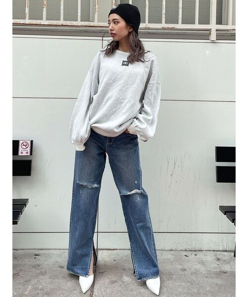 GYDA（ジェイダ）の「【WEB限定】Symmetry GYDA Patchビーニー（ニットキャップ/ビーニー・レディース・ブラック/オフホワイト・FREE）」の11枚目の写真