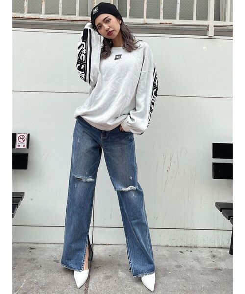 GYDA（ジェイダ）の「【WEB限定】Symmetry GYDA Patchビーニー（ニットキャップ/ビーニー・レディース・ブラック/オフホワイト・FREE）」の12枚目の写真