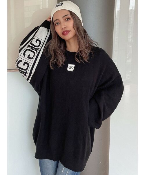 GYDA（ジェイダ）の「【WEB限定】Symmetry GYDA Patchビーニー（ニットキャップ/ビーニー・レディース・ブラック/オフホワイト・FREE）」の14枚目の写真