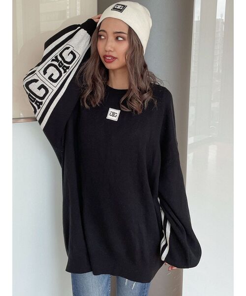 GYDA（ジェイダ）の「【WEB限定】Symmetry GYDA Patchビーニー（ニットキャップ/ビーニー・レディース・ブラック/オフホワイト・FREE）」の15枚目の写真