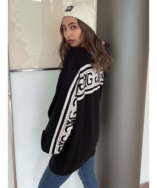 GYDA（ジェイダ）の「【WEB限定】Symmetry GYDA Patchビーニー（ニットキャップ/ビーニー・レディース・ブラック/オフホワイト・FREE）」の16枚目の写真