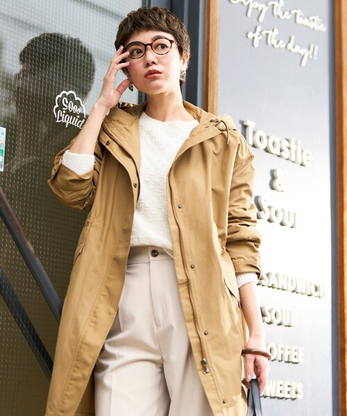 SHOO・LA・RUE(シューラルー)の「◆毎日着たい!ミリタリーコート(モッズコート・レディース・カーキ/キャメル/ブラック・03/02/04)」の8枚目の写真