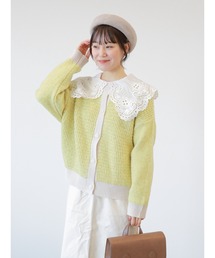 ehka sopo | ミックスヤーンクルーカーディガン(カーディガン/ボレロ)