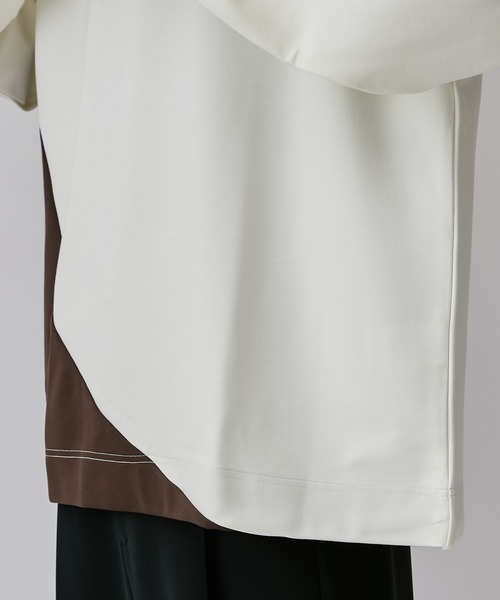 Lui's（ルイス）の「アシメ切替ポンチスウェット（Tシャツ/カットソー・メンズ・ブラウン/ブラック・S/M）」の18枚目の写真