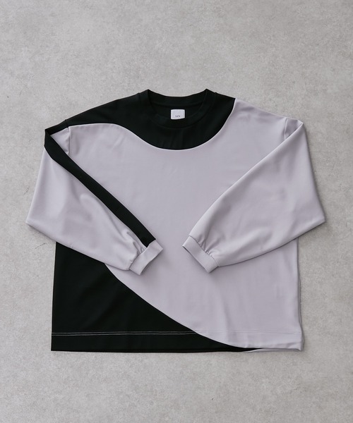 Lui's（ルイス）の「アシメ切替ポンチスウェット（Tシャツ/カットソー・メンズ・ブラウン/ブラック・S/M）」の22枚目の写真