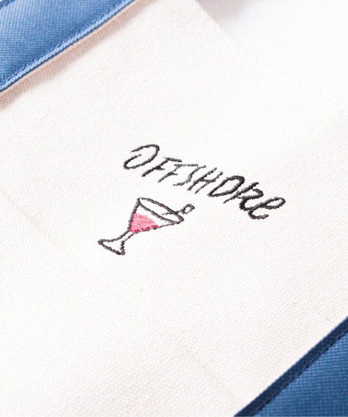 OFFSHORE（オフショア）の「HANDWRITING TOTE BAG/90's手書きグラフィック トートバック（トートバッグ・メンズ・ネイビー・FREE）」の5枚目の写真