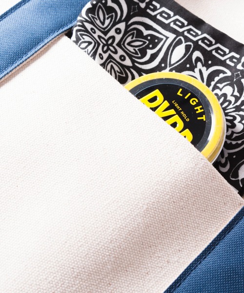 OFFSHORE（オフショア）の「HANDWRITING TOTE BAG/90's手書きグラフィック トートバック（トートバッグ・メンズ・ネイビー・FREE）」の6枚目の写真