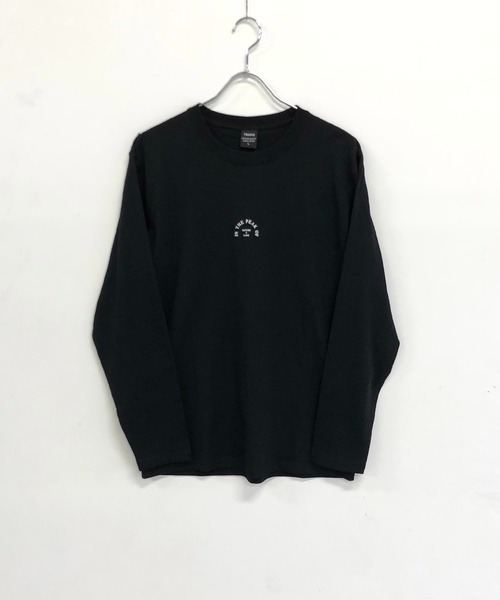TRAP/U (トラップユー)の「ワンポイント アーチメッセージプリント / クルーネック ロングT(Tシャツ/カットソー・メンズ・ホワイト/ブラック/ライトパープル・M/L)」の6枚目の写真