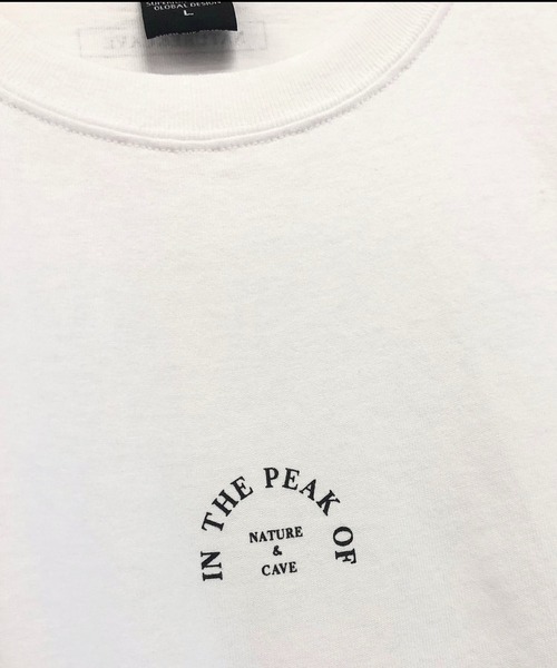 TRAP/U (トラップユー)の「ワンポイント アーチメッセージプリント / クルーネック ロングT(Tシャツ/カットソー・メンズ・ホワイト/ブラック/ライトパープル・M/L)」の12枚目の写真