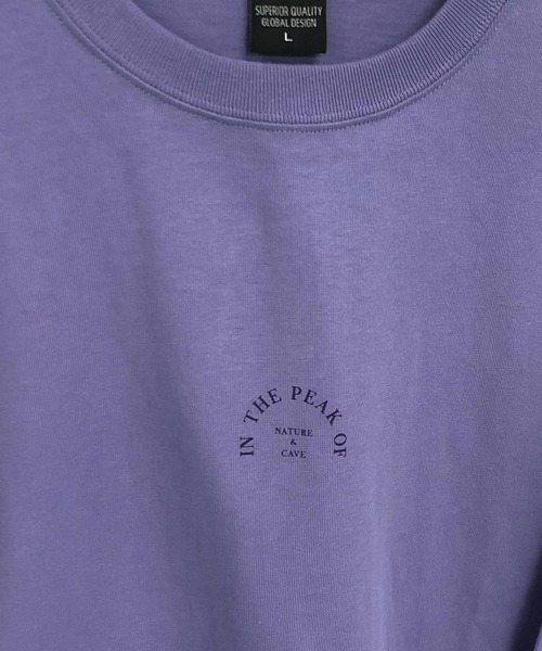 TRAP/U (トラップユー)の「ワンポイント アーチメッセージプリント / クルーネック ロングT(Tシャツ/カットソー・メンズ・ホワイト/ブラック/ライトパープル・M/L)」の5枚目の写真