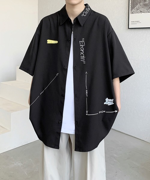 FVLMEN（フルメン）の「【FVLMEN】logoprint halfsleeve shirt/ロゴプリント ハーフスリーブ シャツ（シャツ/ブラウス・メンズ・ブラック/ブルー/ホワイト・MEDIUM/LARGE/X-LARGE）」の21枚目の写真