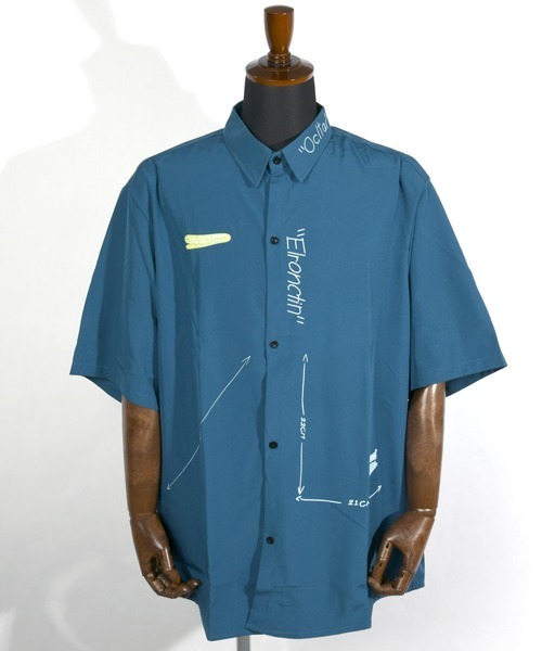 セール】【FVLMEN】logoprint halfsleeve shirt/ロゴプリント
