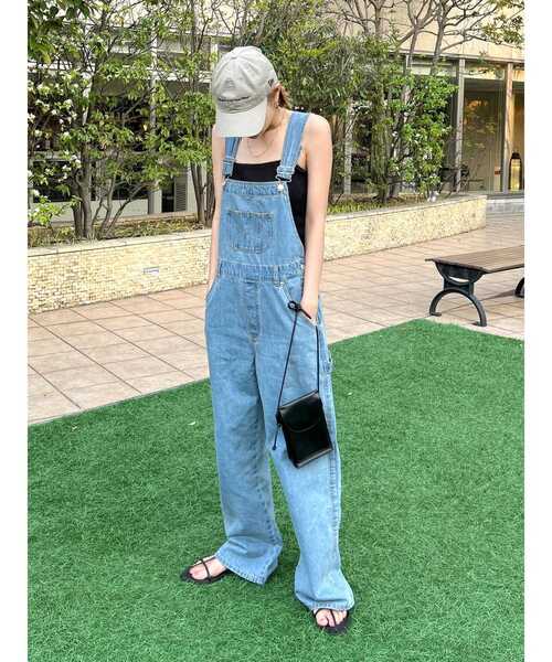 Ungrid(アングリッド)の「ルーズデニムサロペット(つなぎ/オールインワン・レディース・ブルー/アイボリー・SMALL/MEDIUM)」の19枚目の写真
