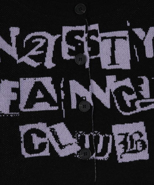 FANCY CLUB（ファンシークラブ）の「A'GEM/9 × .kom『 FANCY CLUB/ファンシークラブ』 FANCY STAMP CROP CARDIGAN/スタンプクロップカーディガン（カーディガン/ボレロ・レディース・ブラック/ブルー・FREE）」の13枚目の写真