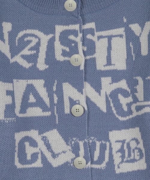 FANCY CLUB（ファンシークラブ）の「A'GEM/9 × .kom『 FANCY CLUB/ファンシークラブ』 FANCY STAMP CROP CARDIGAN/スタンプクロップカーディガン（カーディガン/ボレロ・レディース・ブラック/ブルー・FREE）」の9枚目の写真