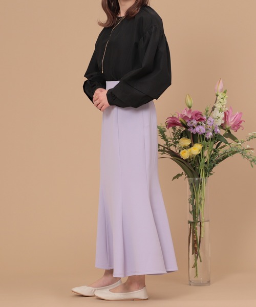 mil(ミル)の「【150㎝前後の小柄さんサイズ】ボリュームスリーブブラウス(シャツ/ブラウス・レディース・ベージュ/ブラック/オフホワイト・XS/S)」の5枚目の写真