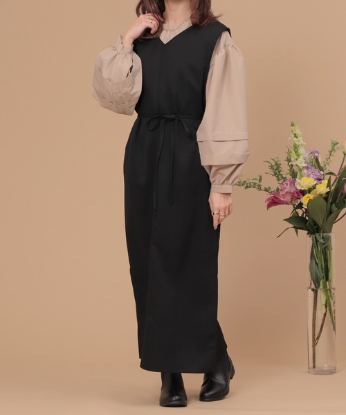 mil(ミル)の「【150㎝前後の小柄さんサイズ】ボリュームスリーブブラウス(シャツ/ブラウス・レディース・ベージュ/ブラック/オフホワイト・XS/S)」の20枚目の写真