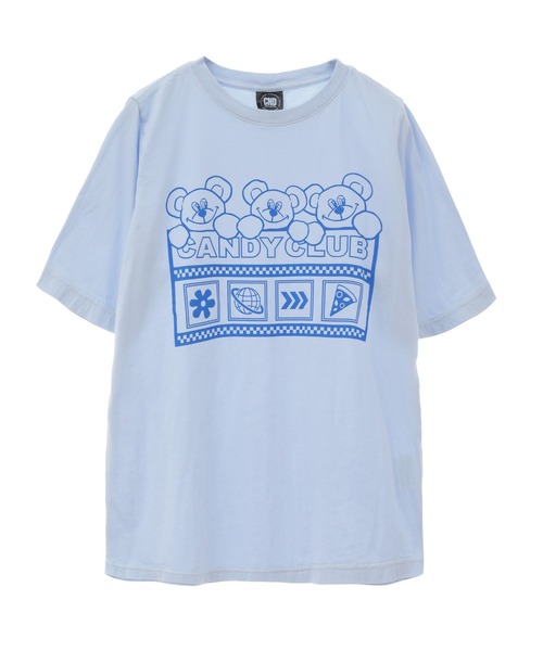 Candy Stripper(キャンディストリッパー)の「CANDY CLIB Tシャツ(Tシャツ/カットソー・レディース・ライトブルー/ブラック/オフホワイト/グリーン・2/3/4)」の4枚目の写真