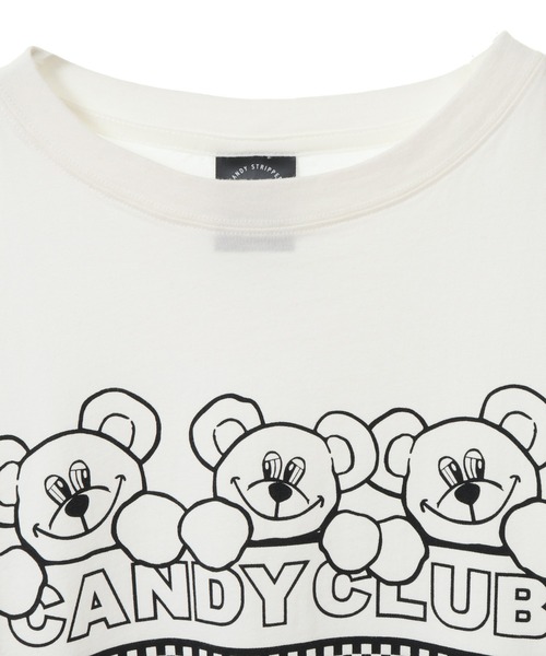 Candy Stripper(キャンディストリッパー)の「CANDY CLIB Tシャツ(Tシャツ/カットソー・レディース・ライトブルー/ブラック/オフホワイト/グリーン・2/3/4)」の10枚目の写真