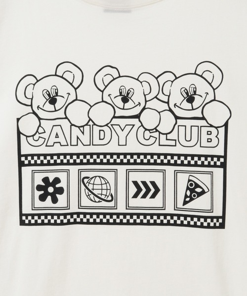 Candy Stripper(キャンディストリッパー)の「CANDY CLIB Tシャツ(Tシャツ/カットソー・レディース・ライトブルー/ブラック/オフホワイト/グリーン・2/3/4)」の8枚目の写真