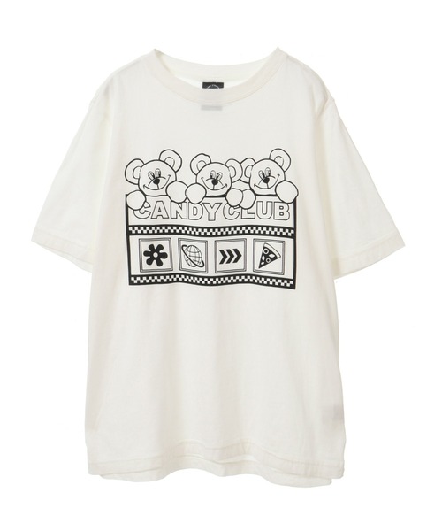 Candy Stripper(キャンディストリッパー)の「CANDY CLIB Tシャツ(Tシャツ/カットソー・レディース・ライトブルー/ブラック/オフホワイト/グリーン・2/3/4)」の5枚目の写真