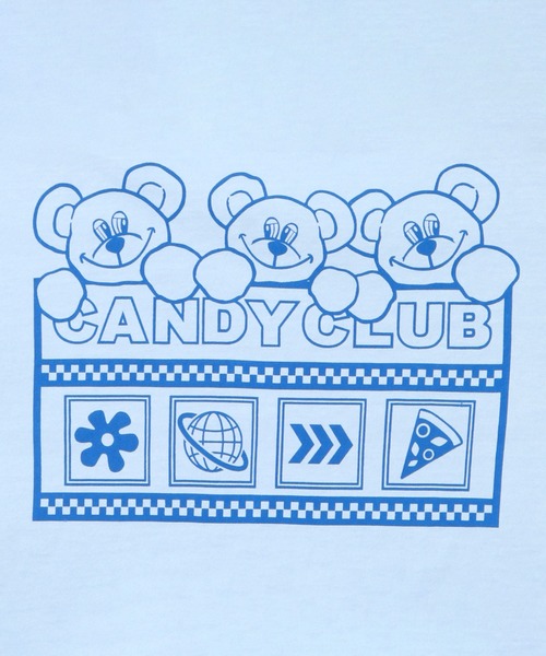 Candy Stripper(キャンディストリッパー)の「CANDY CLIB Tシャツ(Tシャツ/カットソー・レディース・ライトブルー/ブラック/オフホワイト/グリーン・2/3/4)」の16枚目の写真
