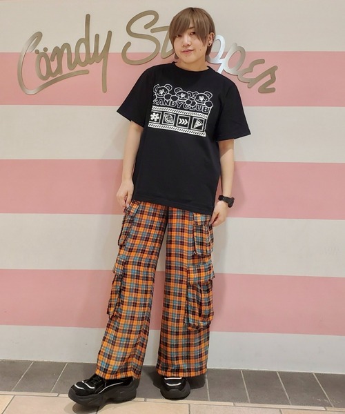 Candy Stripper(キャンディストリッパー)の「CANDY CLIB Tシャツ(Tシャツ/カットソー・レディース・ライトブルー/ブラック/オフホワイト/グリーン・2/3/4)」の19枚目の写真