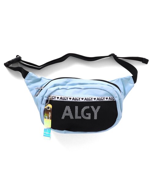algy（アルジー）の「AL ｳｴｽﾄﾎﾟｰﾁA（ボディバッグ/ウエストポーチ・キッズ・サックスブルー/ブラック・FREE）」の2枚目の写真