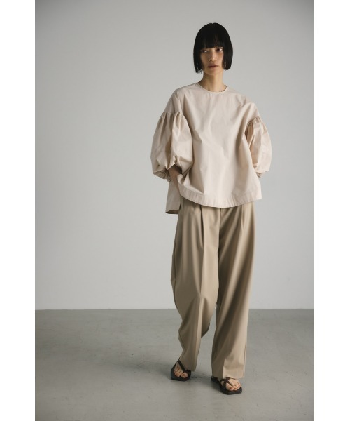 STYLEMIXER（スタイルミキサー）の「ボリュームスリーブブラウス（シャツ/ブラウス・レディース・ホワイト/ネイビー/ライトベージュ・FREE）」の12枚目の写真