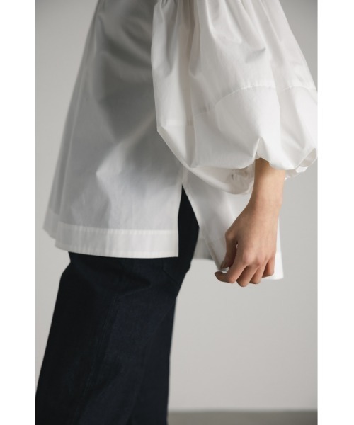 STYLEMIXER（スタイルミキサー）の「ボリュームスリーブブラウス（シャツ/ブラウス・レディース・ホワイト/ネイビー/ライトベージュ・FREE）」の7枚目の写真