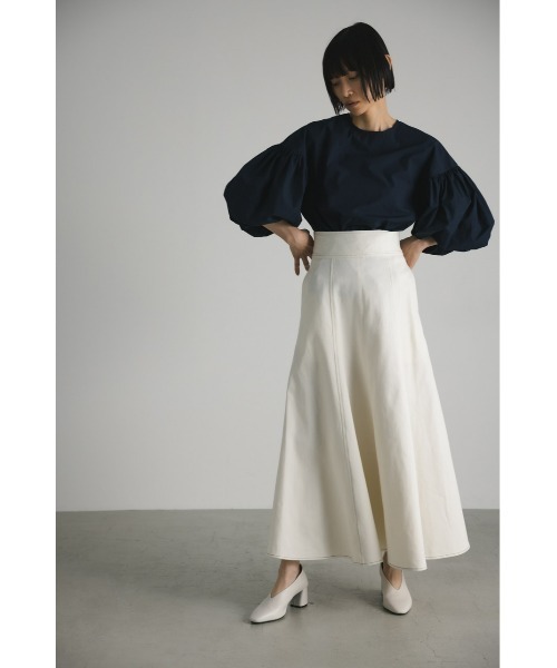 STYLEMIXER（スタイルミキサー）の「ボリュームスリーブブラウス（シャツ/ブラウス・レディース・ホワイト/ネイビー/ライトベージュ・FREE）」の19枚目の写真