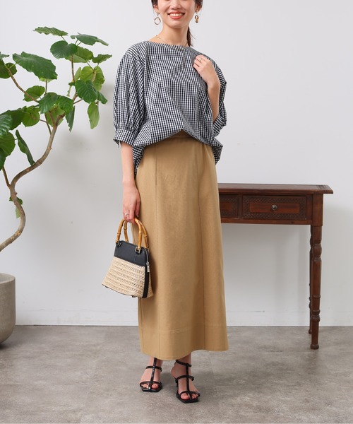Chez toi(シェトワ)の「袖ボリューム綿混ブラウス(シャツ/ブラウス・レディース・ブルー/ピンク/イエロー/ブラック/オフホワイト・FREE)」の21枚目の写真