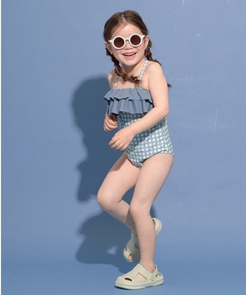 Lycee mine（リセマイン）の「【SWIM】ビッグフリル付きチェック柄