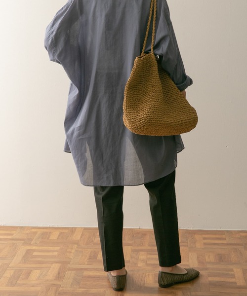URBAN RESEARCH DOORS(アーバンリサーチドアーズ)の「リネン混テーパードイージーパンツ(その他パンツ・レディース・ベージュ/カーキ/ブラック・SMALL/MEDIUM)」の6枚目の写真