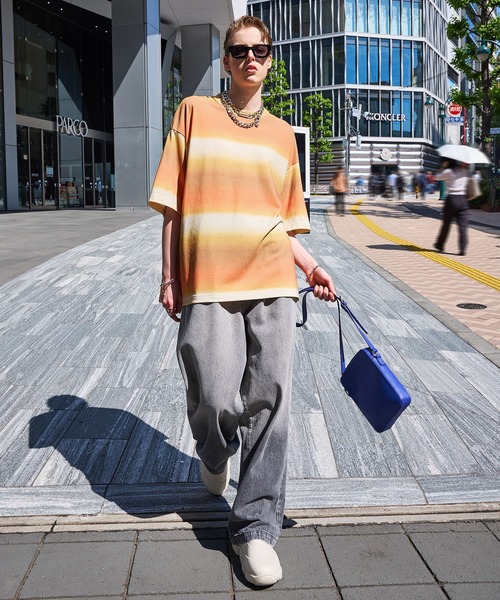 ENDER PRODUCTS（エンダープロダクツ）の「グラデーションパターン ビッグシルエットクルーネックTシャツ【ENDER PRODUCTS/エンダープロダクツ】（Tシャツ/カットソー・メンズ・グリーン/ブルー/オレンジ・M/L）」の17枚目の写真