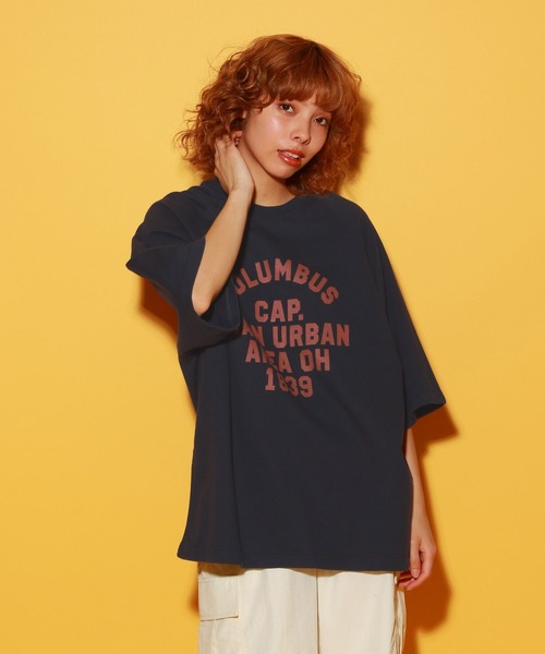 PBLIM（ページボーイリム）の「PBLIM/ラグランカレッジスウェット（スウェット・レディース・グレー/ライトベージュ/ネイビー・MEDIUM/LARGE）」の13枚目の写真