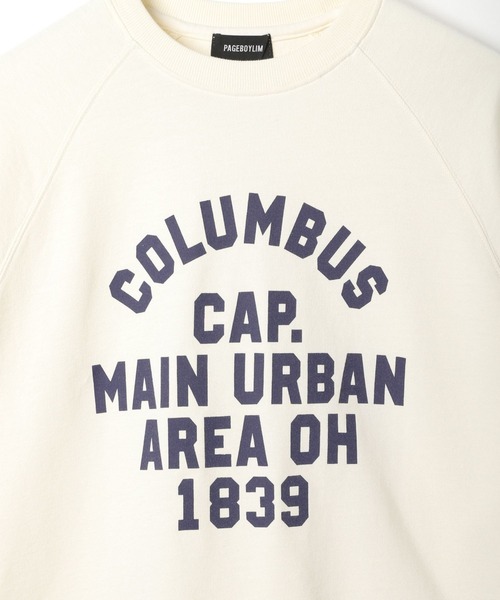 PBLIM（ページボーイリム）の「PBLIM/ラグランカレッジスウェット（スウェット・レディース・グレー/ライトベージュ/ネイビー・MEDIUM/LARGE）」の19枚目の写真