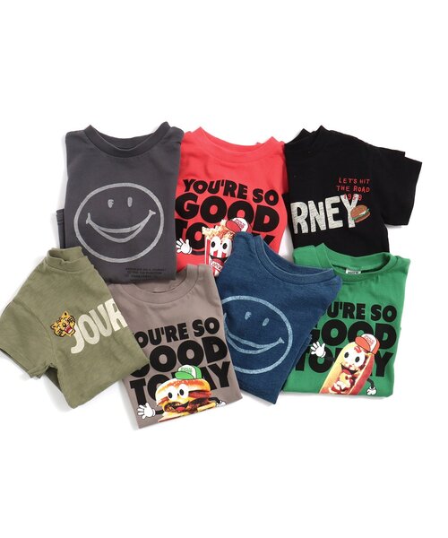 BREEZE（ブリーズ）の「FOスマイルTシャツ（Tシャツ/カットソー・キッズ・インディゴブルー/ブラック・140/130/80/110/90/120/100）」の4枚目の写真