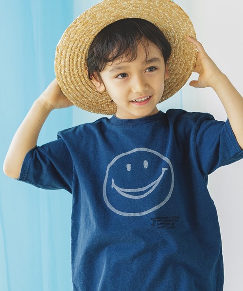 BREEZE（ブリーズ）の「FOスマイルTシャツ（Tシャツ/カットソー・キッズ・インディゴブルー/ブラック・140/130/80/110/90/120/100）」の19枚目の写真