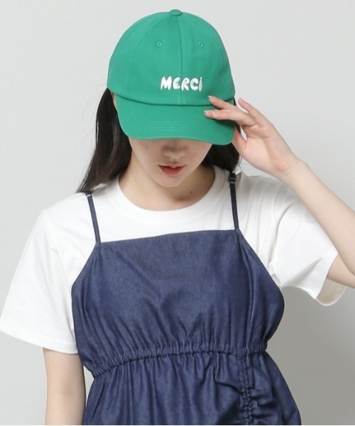 3.3 Field Trip （3.3フィールドトリップ）の「【UNISEX】3.3Field Trip／MERCI CAP　2905744（ニットキャップ/ビーニー・レディース・ライトベージュ/ネイビー/グリーン・FREE）」の2枚目の写真