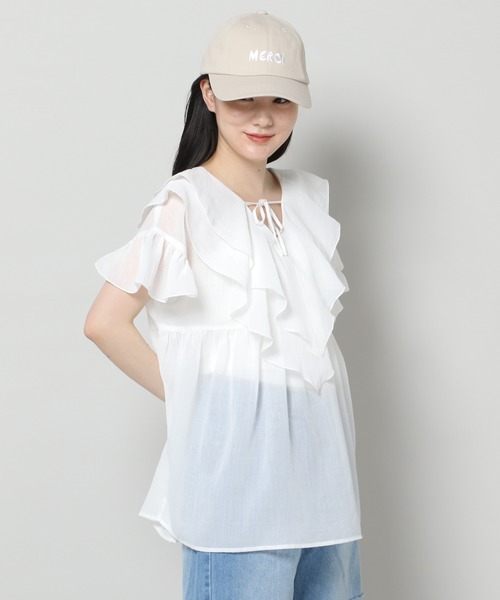 3.3 Field Trip （3.3フィールドトリップ）の「【UNISEX】3.3Field Trip／MERCI CAP　2905744（ニットキャップ/ビーニー・レディース・ライトベージュ/ネイビー/グリーン・FREE）」の18枚目の写真